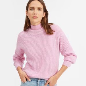 NWOT Everlane alpaca crew sweater in pink